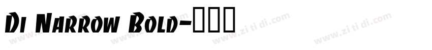 Di Narrow Bold字体转换